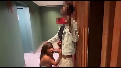 dark-hued deepthroat nut sack and suck off in a hotel washroom (full video on xred)