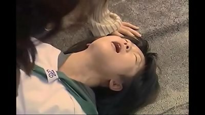 couple lezzy housewives nails a gorgeous schoolgirl