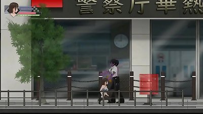 chick cop has hump with zombie dudes in steamy porn anime porn game