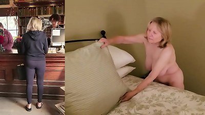 splendid grandma clothed and undressed