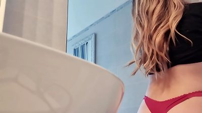 red-hot female with her jugs out