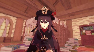 Genshin influence - Hu Tao Footjob [4K, 60FPS, 3d hentai Game, Uncensored, Ultra Settings]