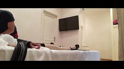 Preview - milf in stockings and heels, bound up and ravaged