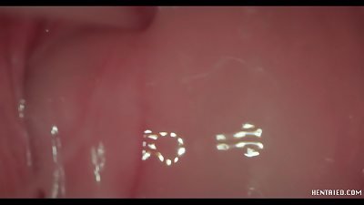 inwards twat camera cumshot - cosplay hentai lady get full of jizz - Creampie!